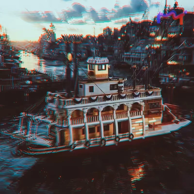 

Конструктор-модель парохода (4090 деталей) – транспортное средство, декоративная игрушка, подарок для взрослых на Рождество и день рождения