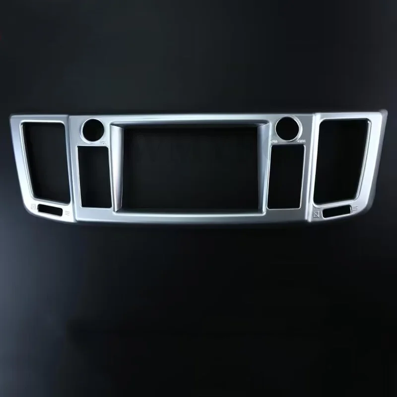 For Toyota RAV4 RAV 4 2016 2017 Accessories ABS Matte Silver Chrome Air Conditioner Middle Central Outlet Air Vent Moulding Trim