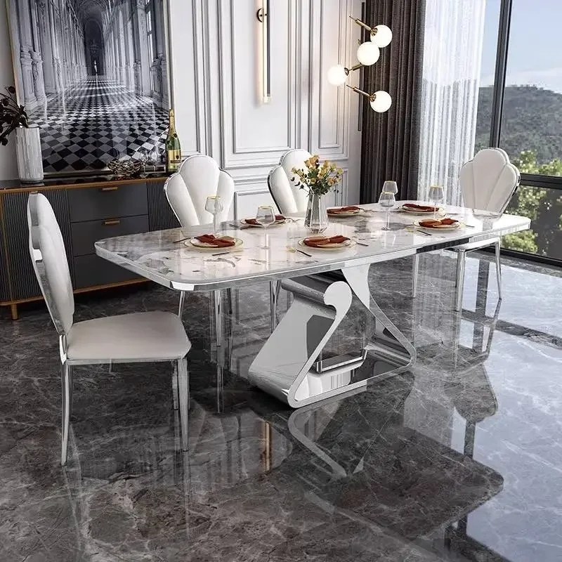 Vintage Decoration Kitchen Table Italian Style Nordic Luxury Kitchen Table Space Saving Modern Muebles De Cocina Furniture