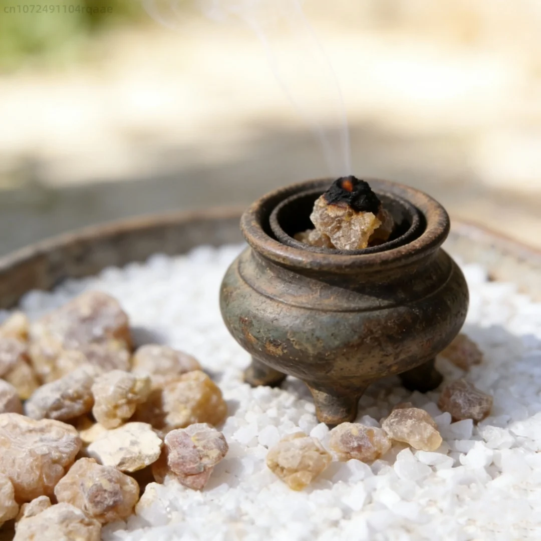 250g/500g Premium Large-Chunk Boswellia Sacra, 100% Natural Frankincense (Luban), Richer Burn - Church Incense & Meditation