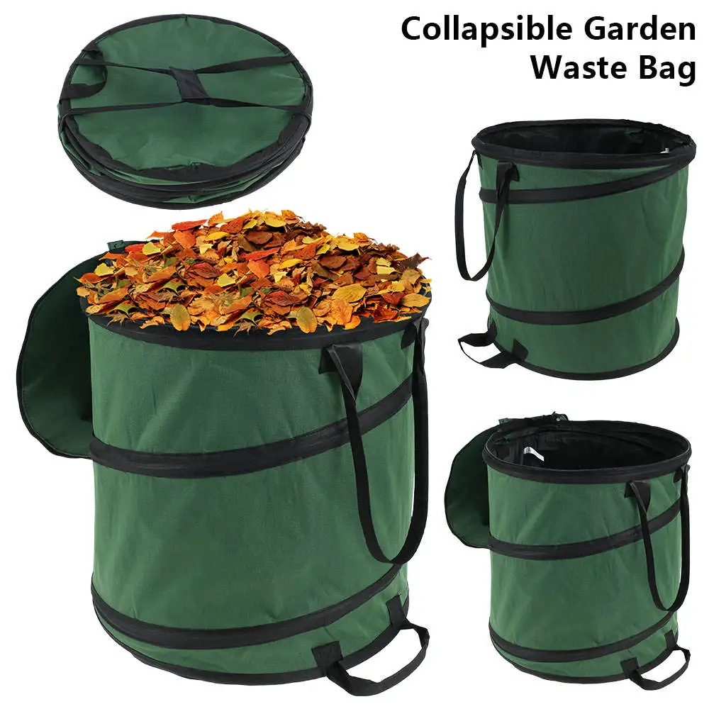 2022 Collapsible Garden Leaf Bag Pop Up Container Garden Accessories Outdoor Camping Hiking Travelling