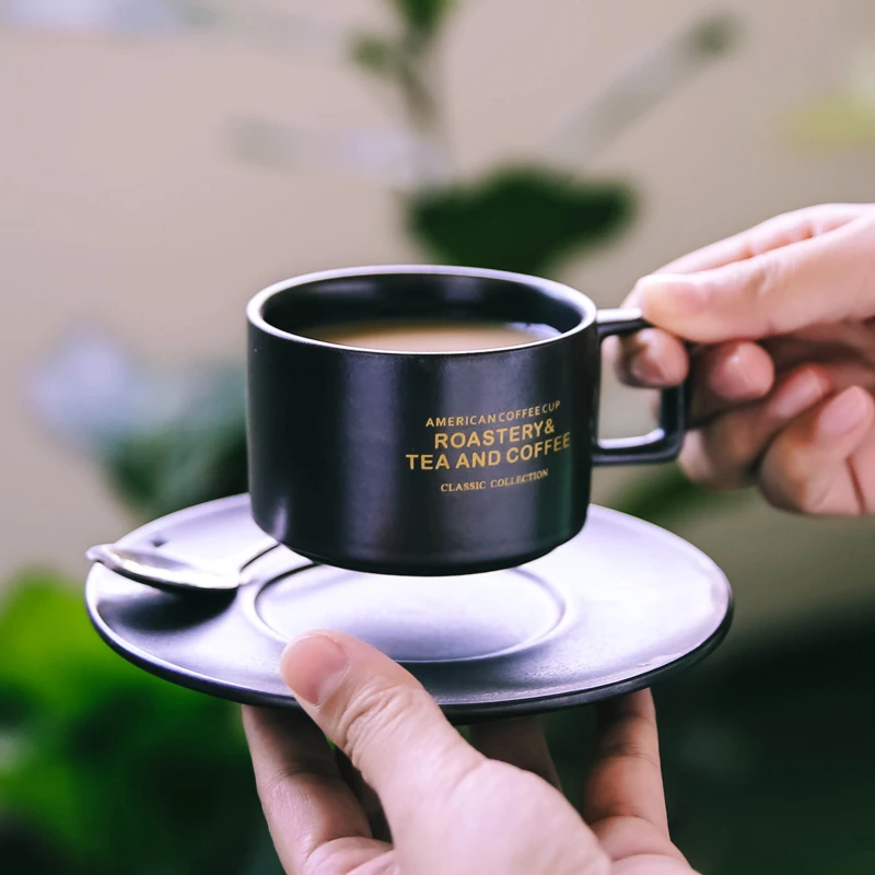 

Hanger Saucer Coffee Cup Handle Logo Creative Travel Luxury Coffee Cups Bubble Ceramic Tazas De Ceramica Creativas Teaware