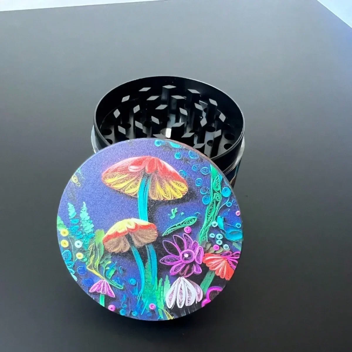 3D Floral Mushrooms Herb Grinder 4-Layer Underwater Design-2\