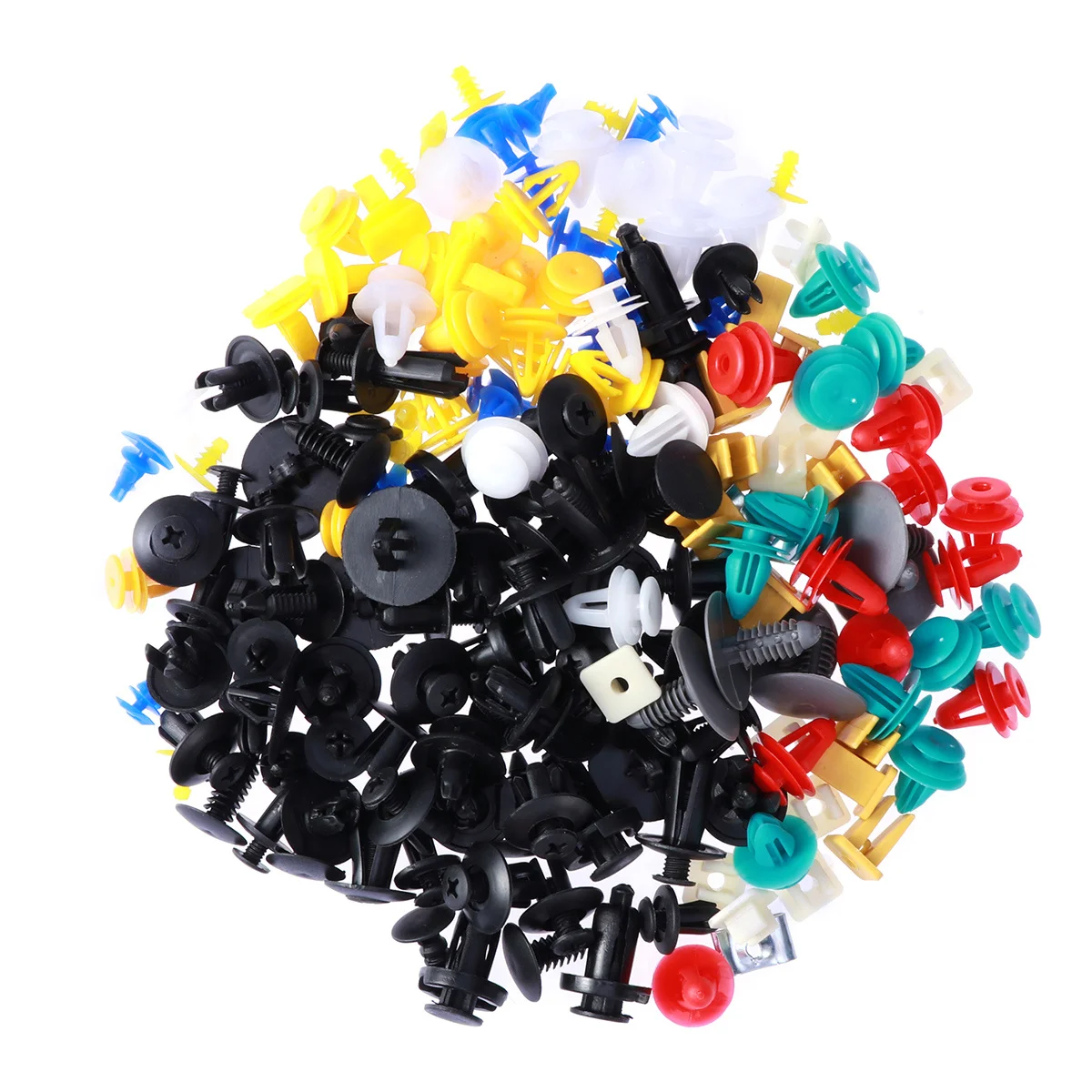 

200 pcs Car Interior Clips Nylon Automotive Push Bumper Fastener Rivet Pins For Door Trim Panel Engine Cover Auto Push Pins