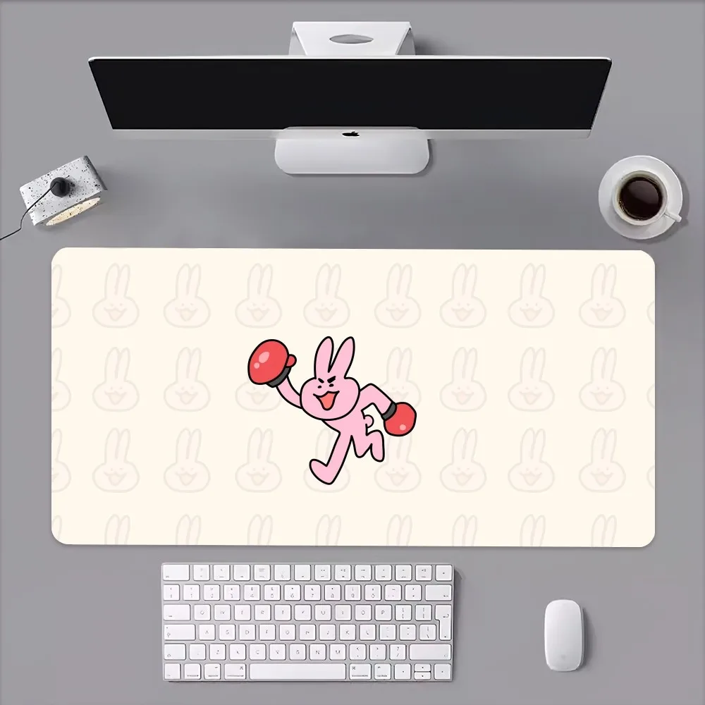 Cartoon My F-Friend Pink Rabbit Mouse Pad Computer Laptop Gaming Office Wrist Guard Non Slip Keyboard Pad