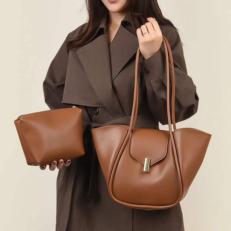 Women's Large Capacity Tote Bag Professional Work Handbag Shoulder Bag with Spacious Interior, Synthetic Purse for Office Travel