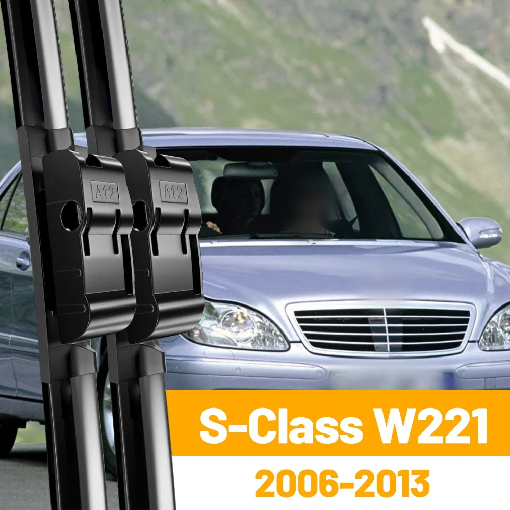 

Wiper Front Wiper Blades For Mercedes Benz S-Class W221 2006-2013 2007 2008 2009 2010 Windshield Windscreen Front Window 27"27"