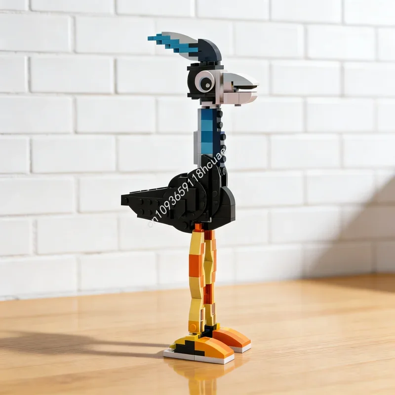 133 piezas MOC Creator 3 en 1, Bloques de Construcción de Modelo de Pájaro con Patas Largas, Arquitectura, Regalos para Festivales, Juguetes Educativos Creativos DIY
