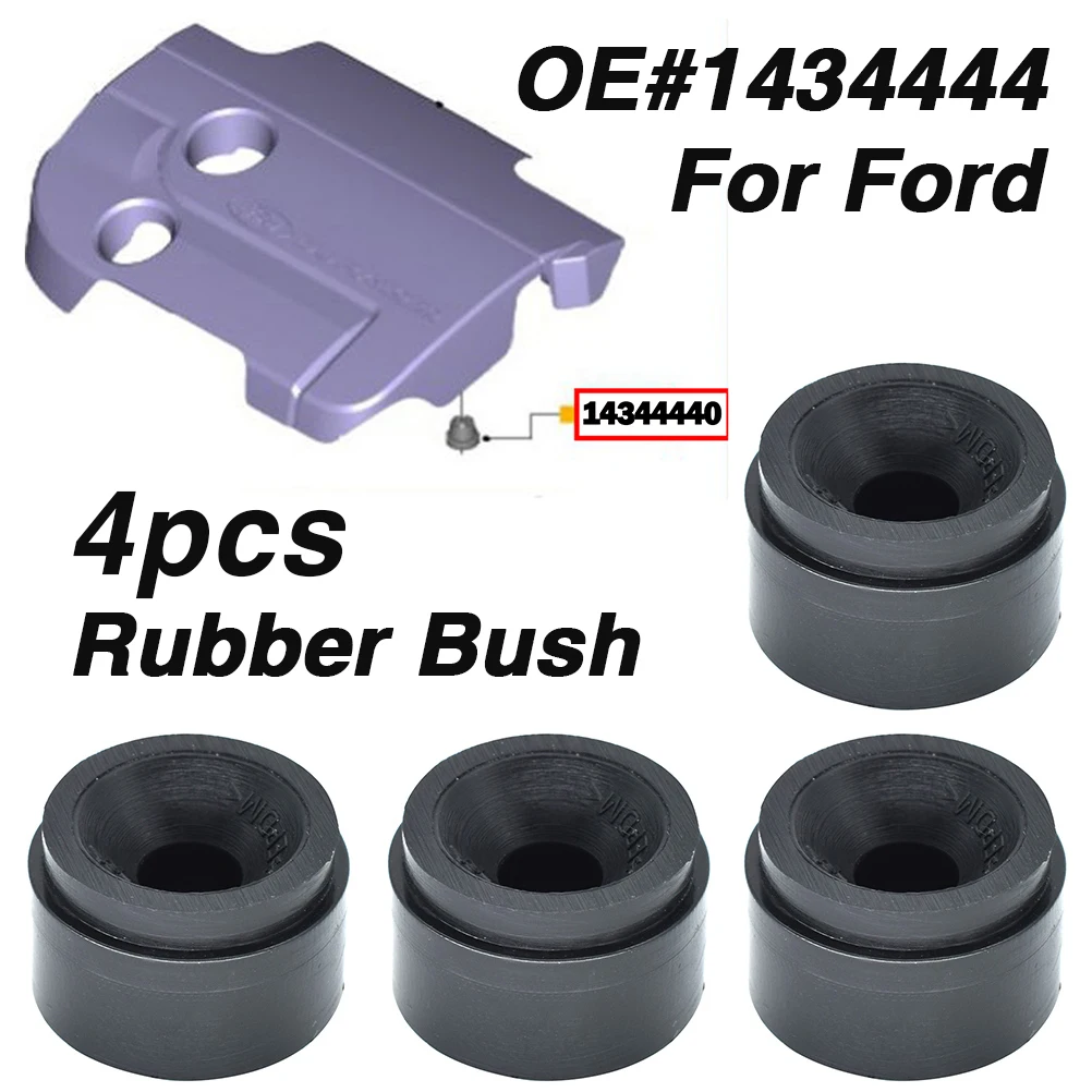 4x Engine Rubber Mounting Bush For Ford Mondeo Focus C-Max Galaxy Fiesta 1434444 Protective Cover Under Guard Tray Plate Rubber