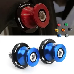 For Suzuki Gsr 400 600 750 GSR400 GSR600 GSR750 Universal Swingarm Spools Sliders Stand Screw 8MM Motorcycle Accessories Blue