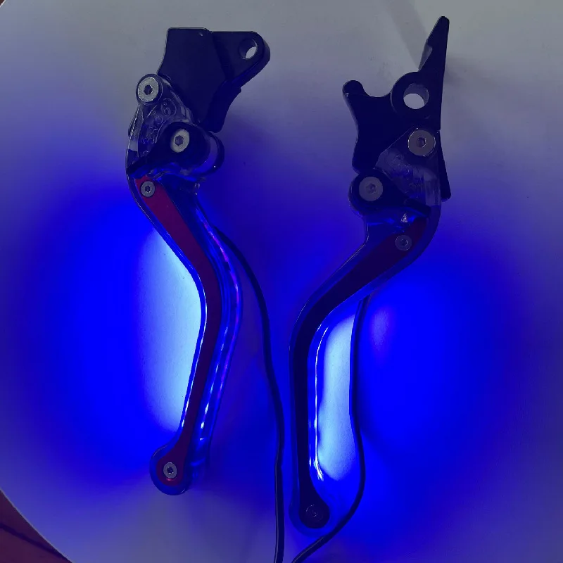 

Motorcycle Brake Clutch Lever Hydraulic Replacement Brake Levers with LED Light left + Right GY6 125 2pcs