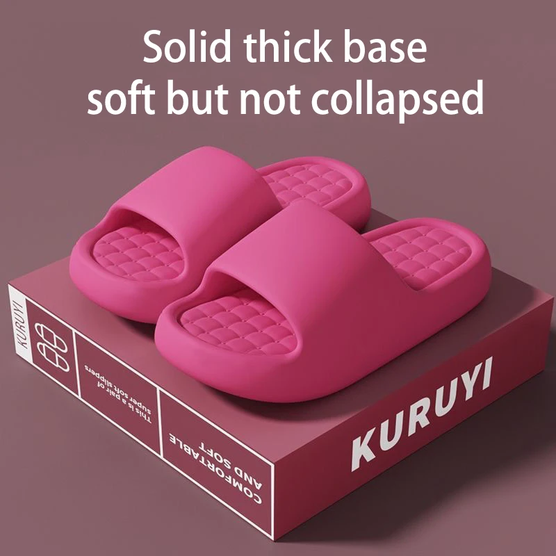 

Женские домашние тапочки из ЭВА на толстой подошве, противоскользящие, подходят для уличной одежды, удобные домашние тапочки для женщин