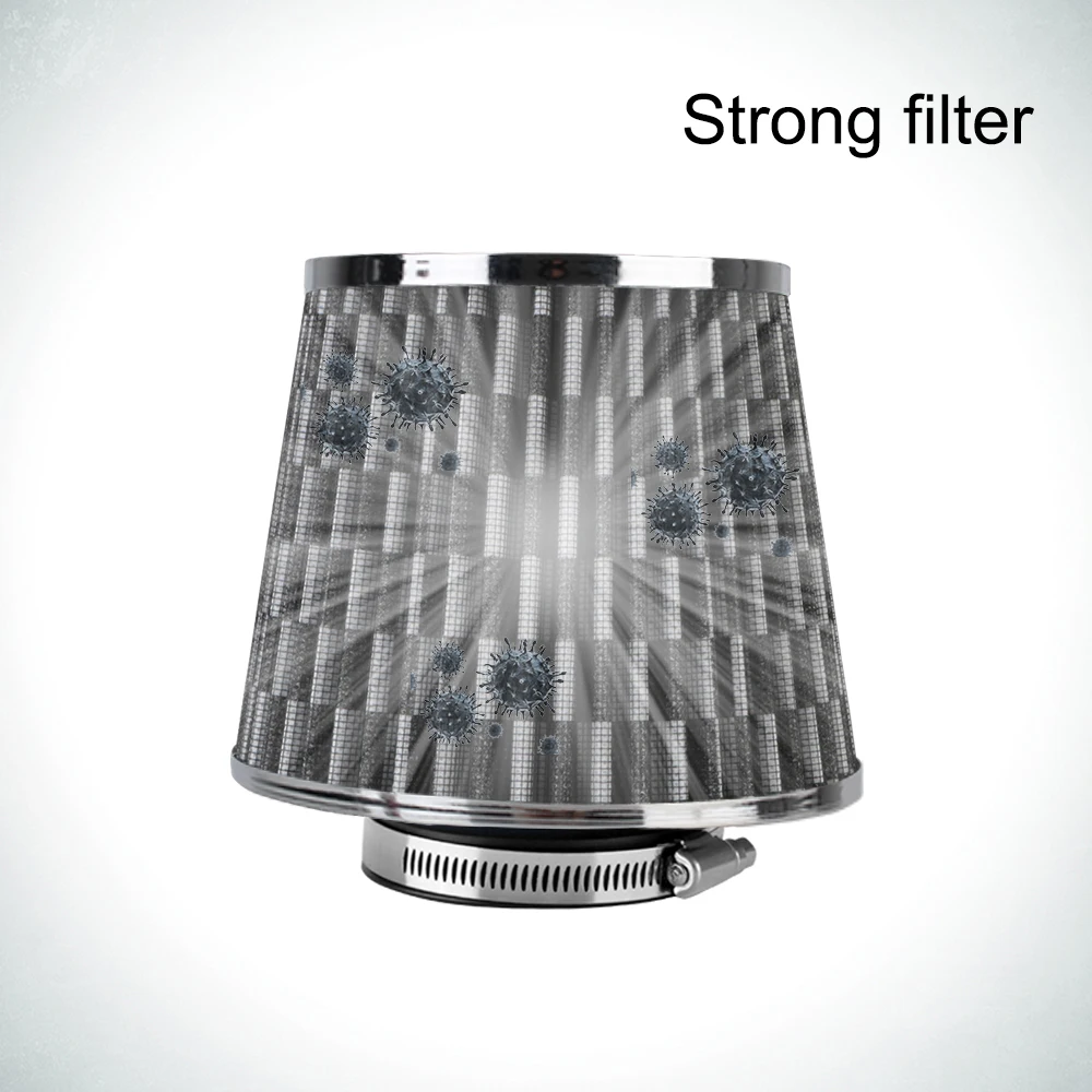 Sport Power Mesh Cone 76MM Cold Air Intake Filter Induction Kit Car Accessories 3 Inch High Flow Car Air Filters Universal