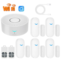 Tuya Wifi Smart Home Alarm System 433mhz Burglar Security Alarm Siren Smart Life App Control Wireless Alarm Kits for Home Use