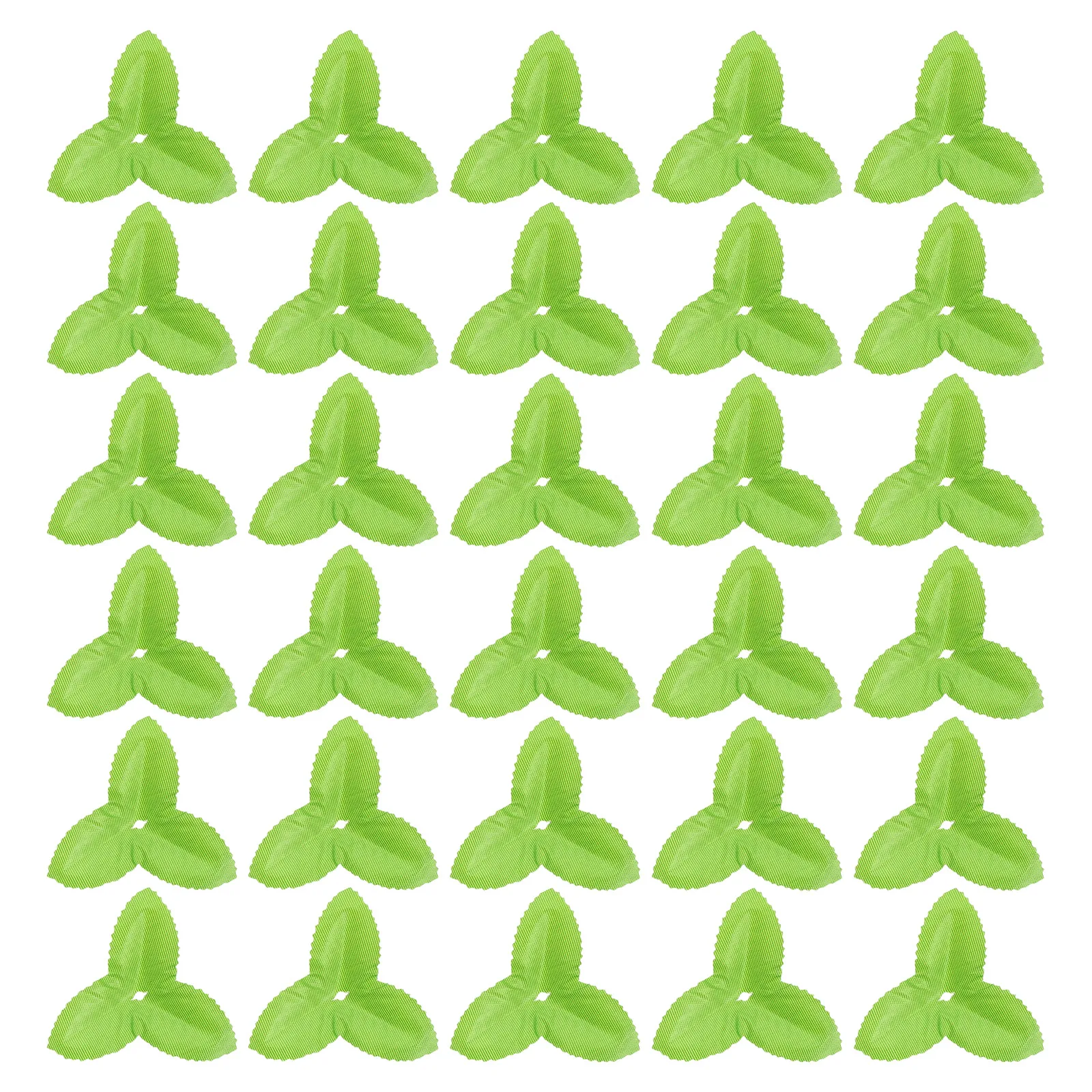 

300 Pcs Artificial Flowers Simulated Green Leaf Decoration Glossy Cloth Leaves for
