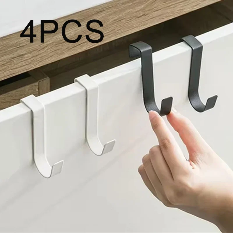 Ganci multiuso Porta dell'armadio da cucina Gancio posteriore Appendiabiti Appendiabiti Cappotto Cappello Appendiabiti Gancio portaoggetti Accessori per il bagno