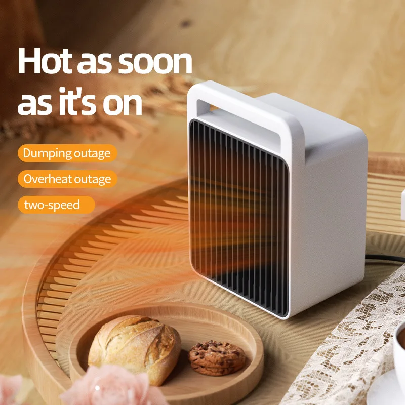 

900W Electric Heater Portable Desktop Fan Heater Heating Warm Air Blower Mini Radiator Home Office Warmer Machine for Winter