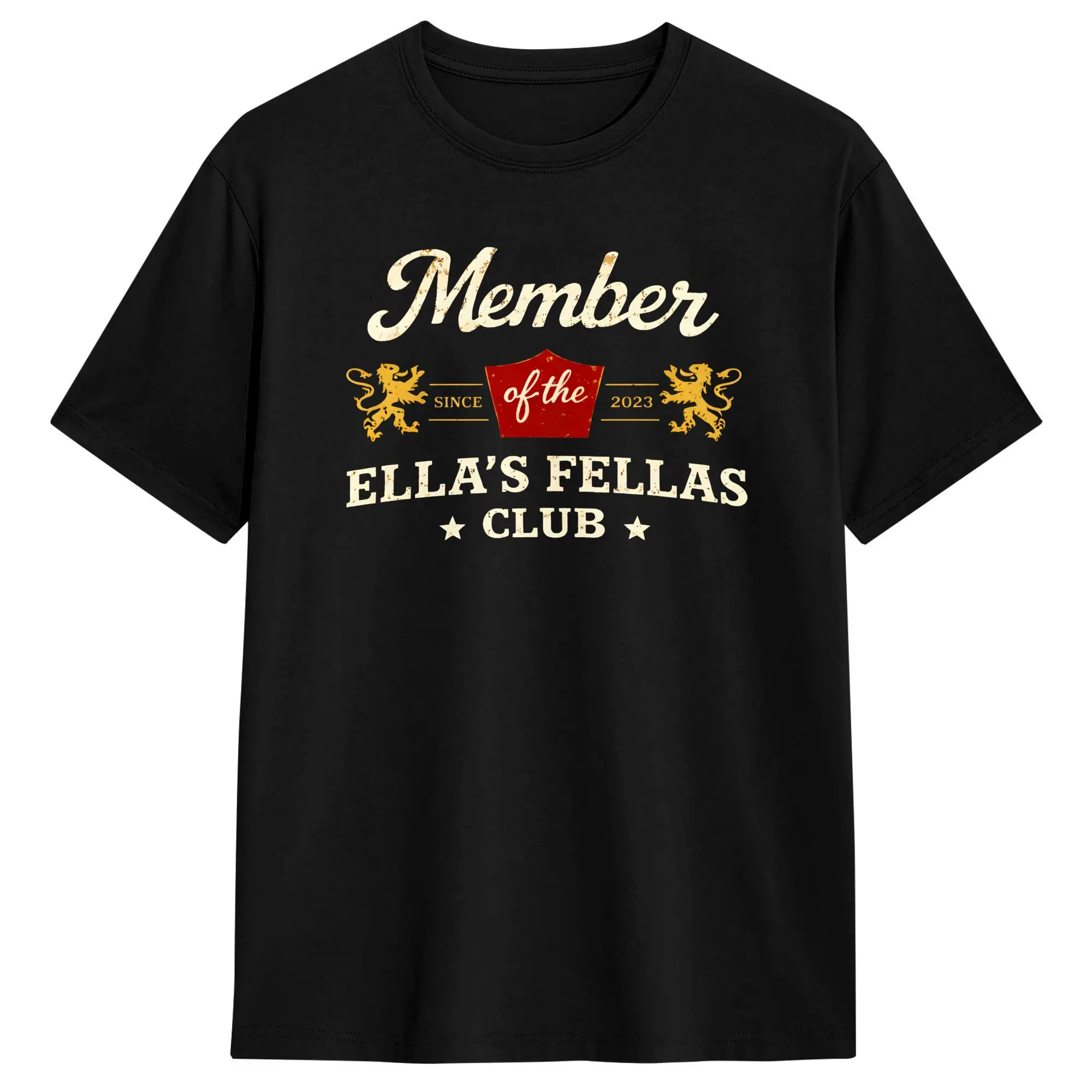 Ella Fellas Club Cotton T-Shirt For Mens Summer  Street Style T-Shirts Trendy Cool Tees Oversize Hot Sale Clothes