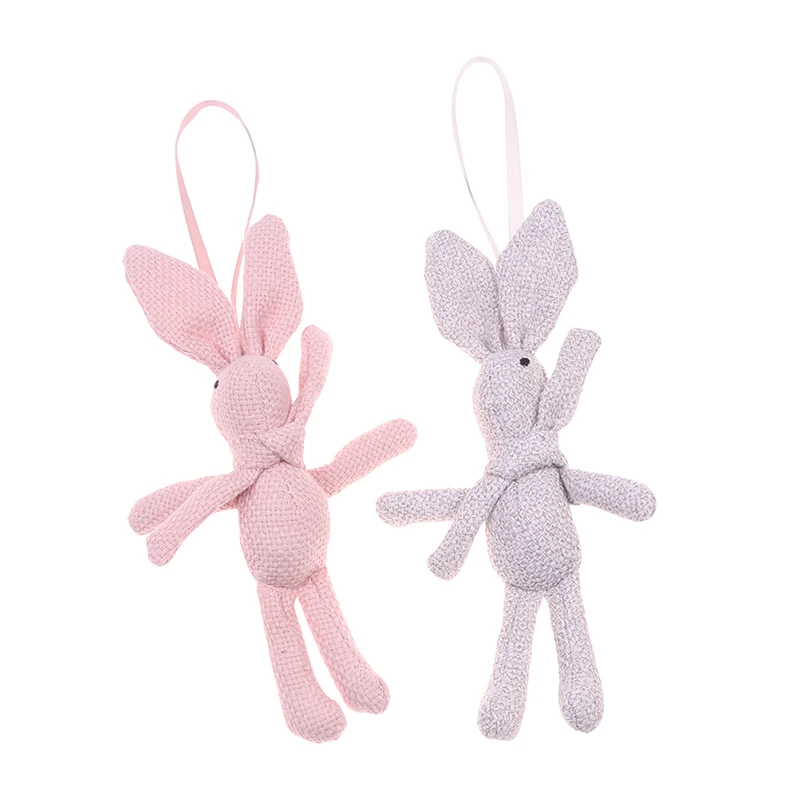 Cute Soft Lace Dress Rabbit Keychain Plush Animal Stuffed Dress Rabbit Dolls Key chain Bag Pendant Ornaments Gifts Party Decor