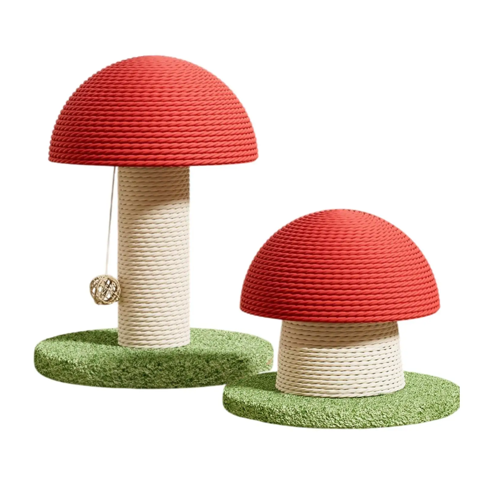 

2x Cat Scratch Posts Mushrooms Shaped Sisal Hemp for Protect Your Furniture