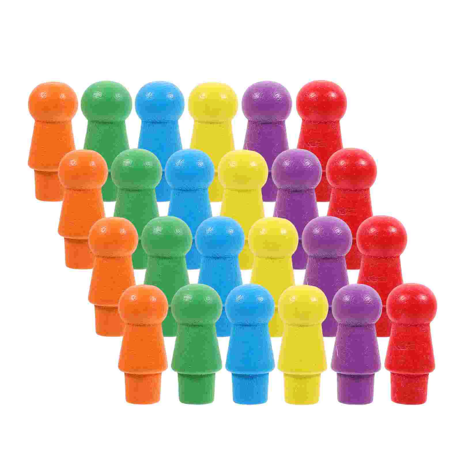 60 Pcs Chess Accessories Entertainment Toy Educational Flight Flying Accessory Wooden