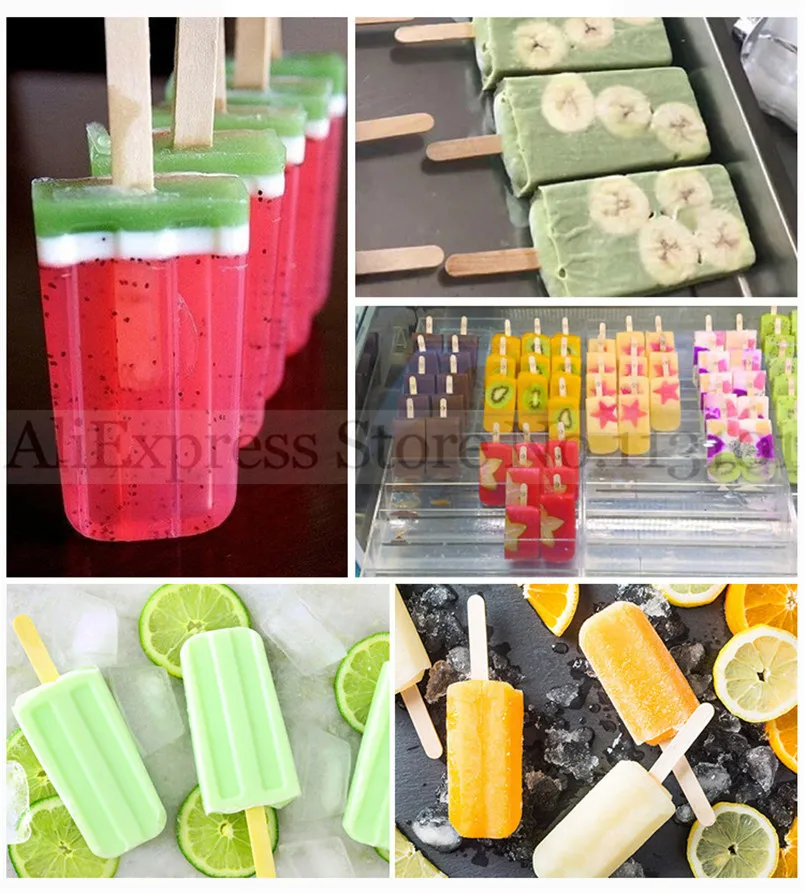 الجليد البوب صينية المصاصة صينية العرض اسكيمو عرض الرف مواد صديقة للبيئة PV البلاستيك