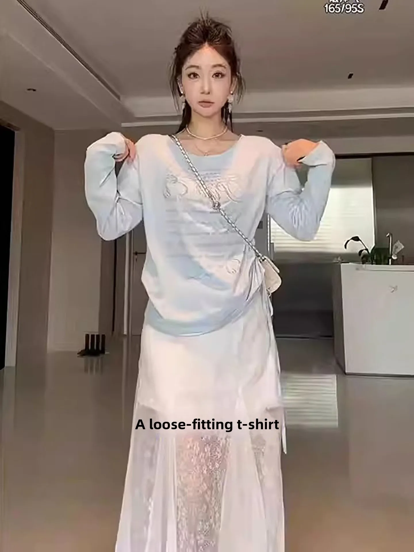 

Новая женская летняя юбка миди с высокой талией, кружевными вставками и сеткой, А-силуэт, стройнящая, в модном французском стиле, однотонная, свободного кроя