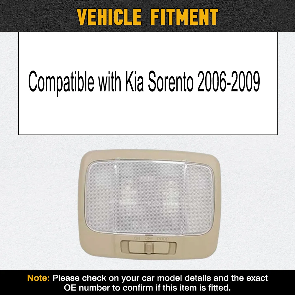 

92850-3E500FC Car Reading Light Interior Dome Lamp Ceiling Light For Kia Sorento 2006 2007 2008 2009 928503E500FC 928503E500