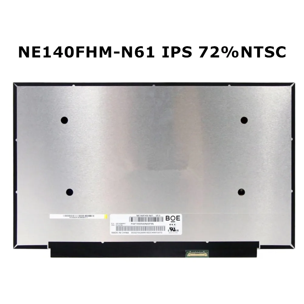 NE140FHM-N61 N140HCG-GQ2 Original 14INCH Laptop Screen For Thinkpad T480 T490s X1 Carbon 7th 8th LCD 1080P IPS 72%NTSC NON-TOUCH
