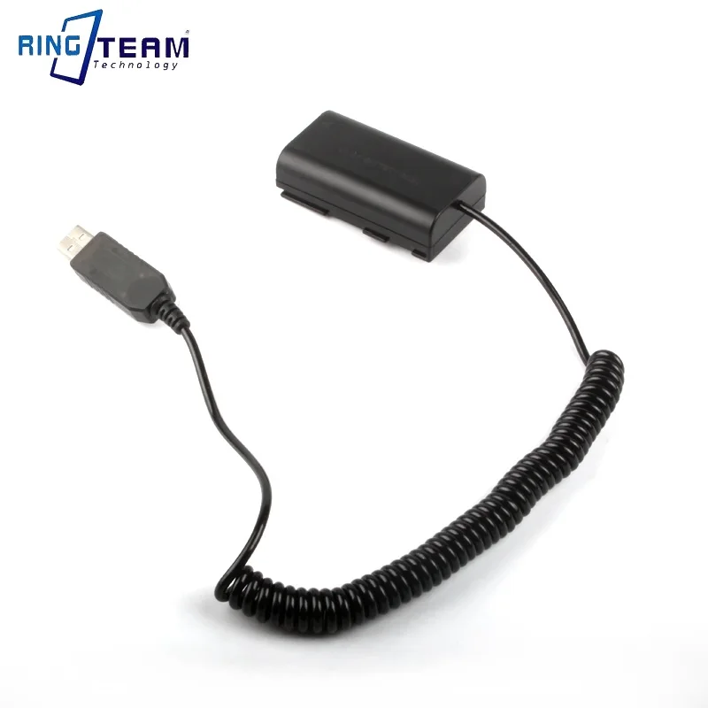 Picture 6: USB Power Spiral Coiled Cable to BP-911 BP911 BP-915 BP915 Dummy Battery Adapter Coupler for PhaseOne Cameras