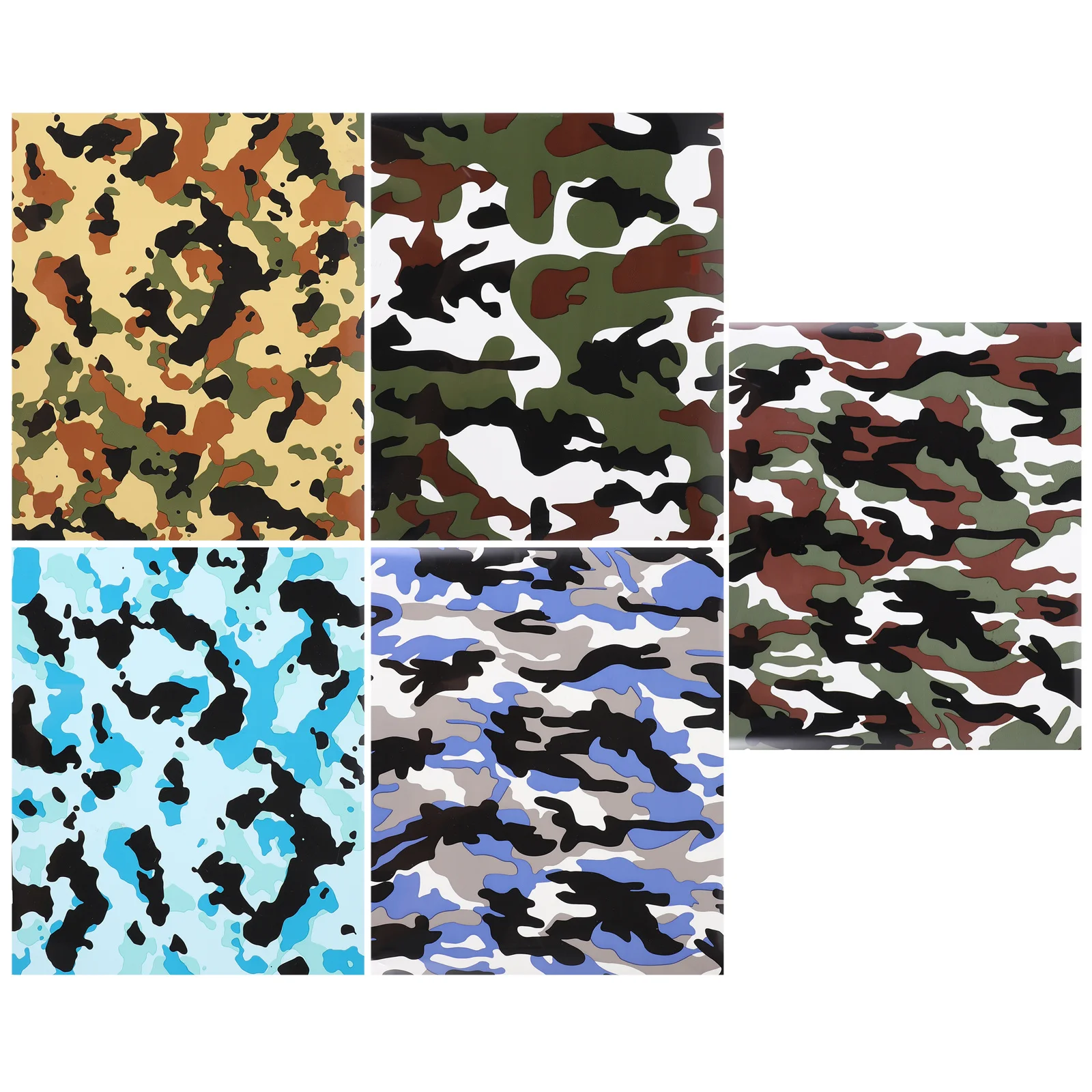 

5pcs Heat Transfer Vinyl Sheets Diy Iron-On Film For Clothes T-Shirt Customization Washable Craft Decoration Garment Accessories