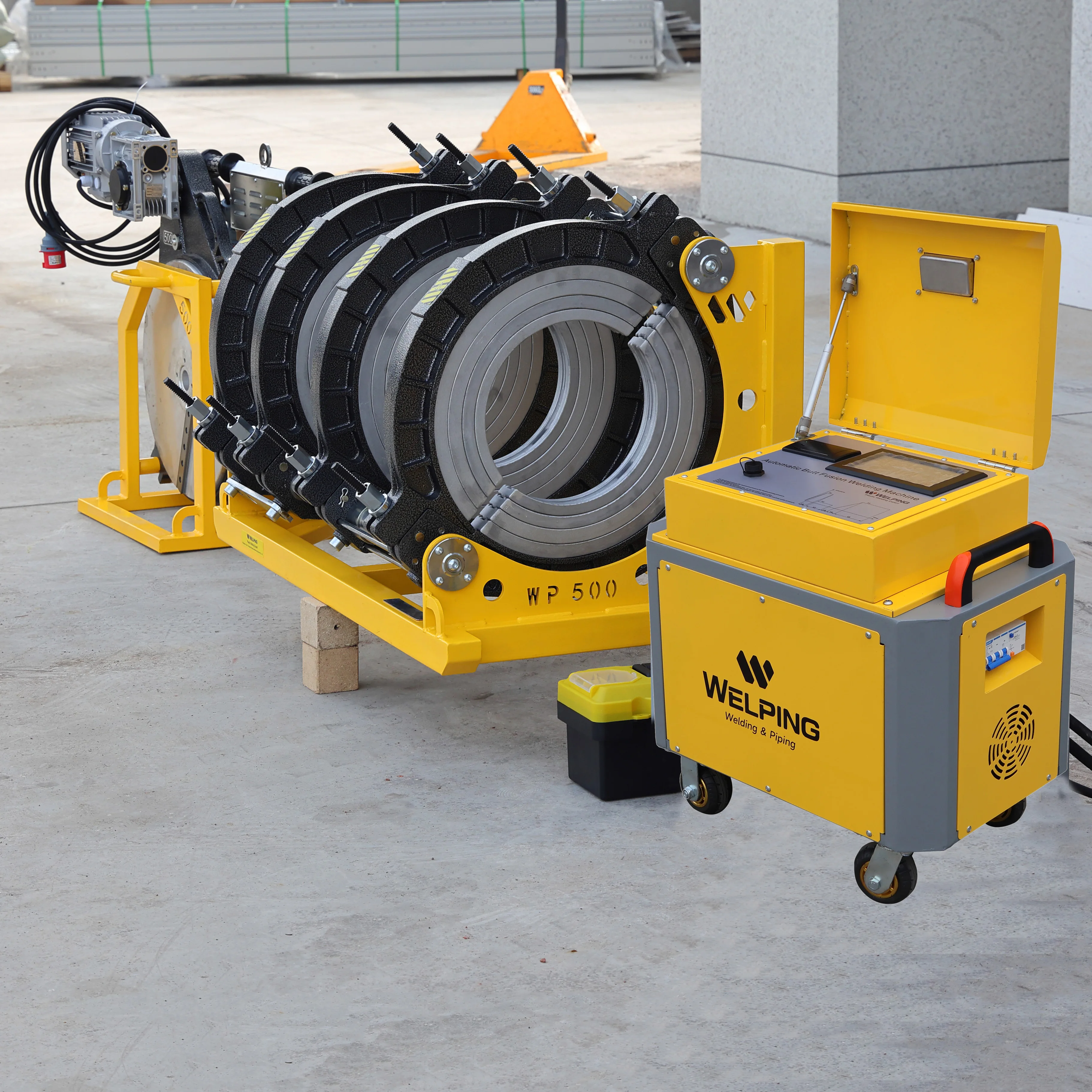 Automatic HDPE Butt Welder Machine 250-500 Mm High-Density Polyethylene Pipe Fusion Equipment New  Condition Core Engine