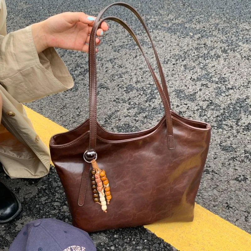 

Women's Everyday Style Multi-color Soft Leather Tote Bag, for Work, Travel, Daily Commute & Casual Street Style Handbags