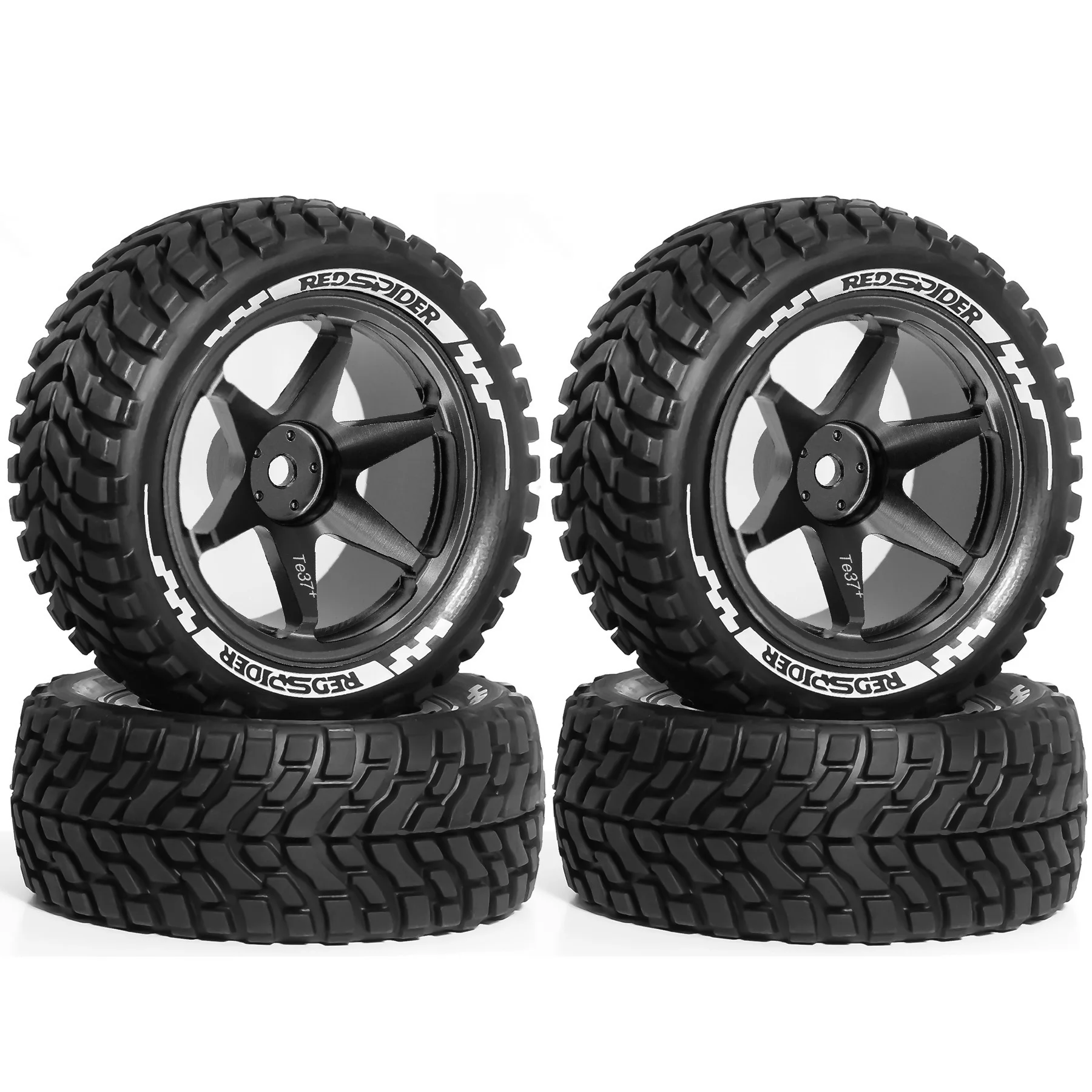 4 個 1/10 RC オンロードドリフトレーシングカーメタルホイールリムホイールハブタイヤタミヤ京商 HSP HPI サクラ Trxs 用