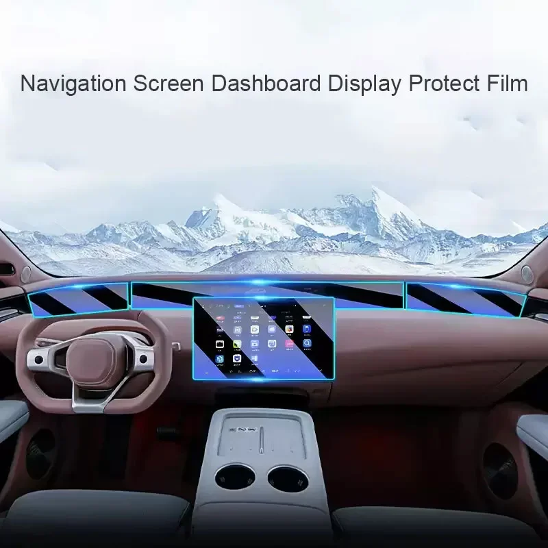 

For BYD SEALION 7 EV 2024-Present Car GPS Navigation Screen Protect Tempered Film Auto Dashboard Display TPU Sticker Accessories