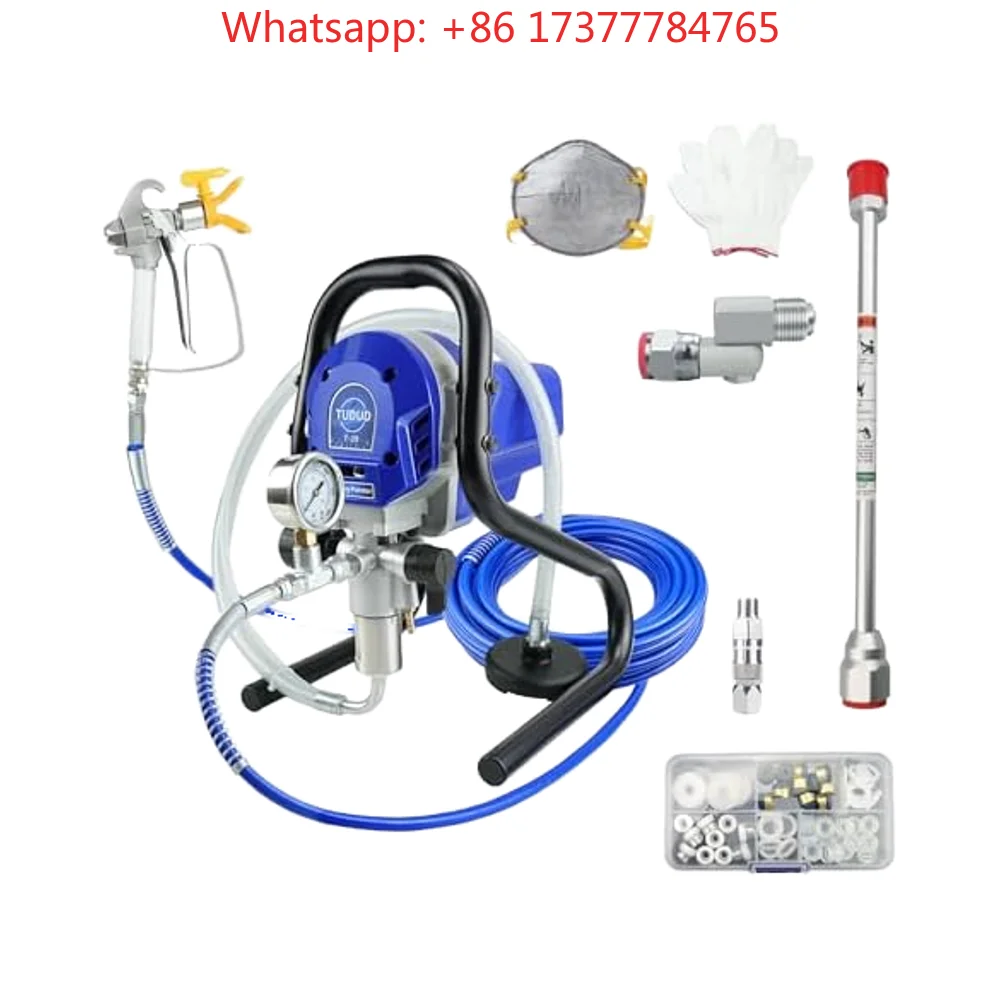 High Efficiency Airless Paint Spray Machine 3000PSI 750W DIY Commercial Sprayer For Wall Fence House Painting