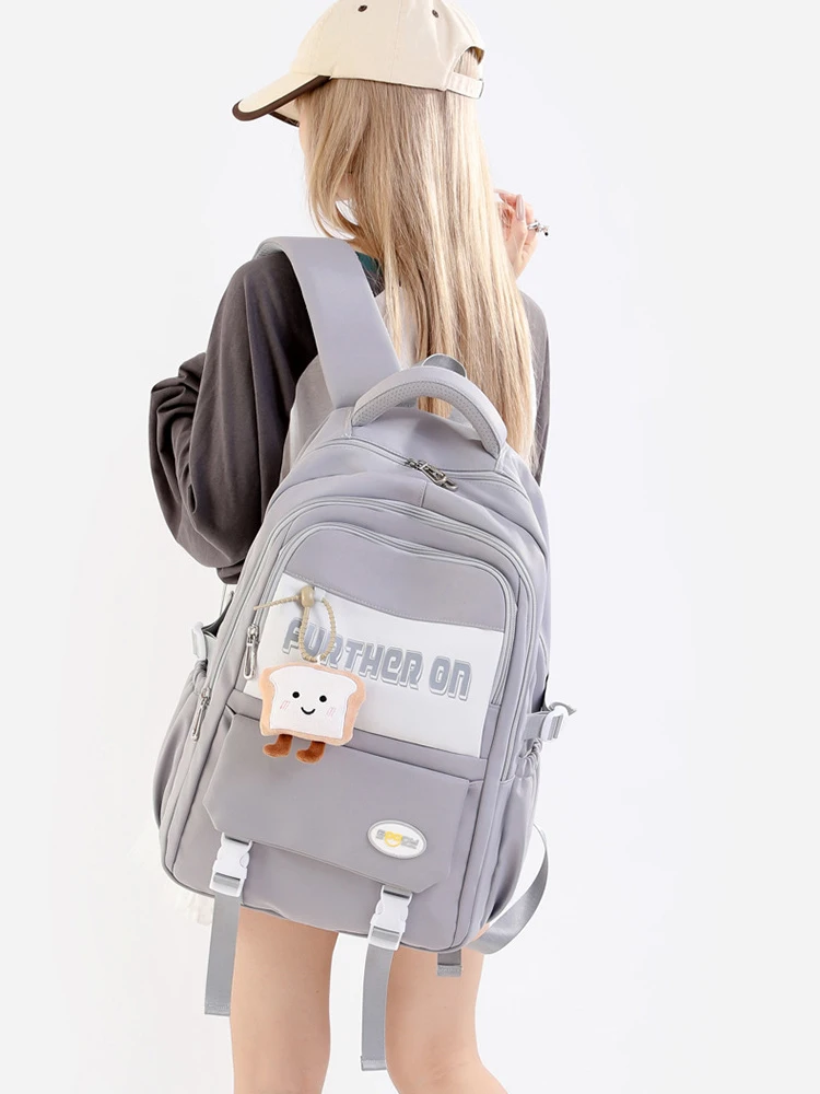 Mochila De estudiante de secundaria para mujer, mochila de estudiante de secundaria japonesa de alta capacidad