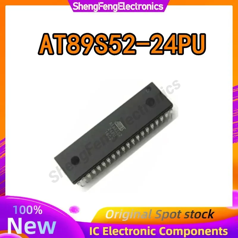 

5PCS AT89S52-24PU AT89S52-24 AT89S52 AT AT89 AT89S IC MCU Chip DIP-40 in Stock 100% New Origin