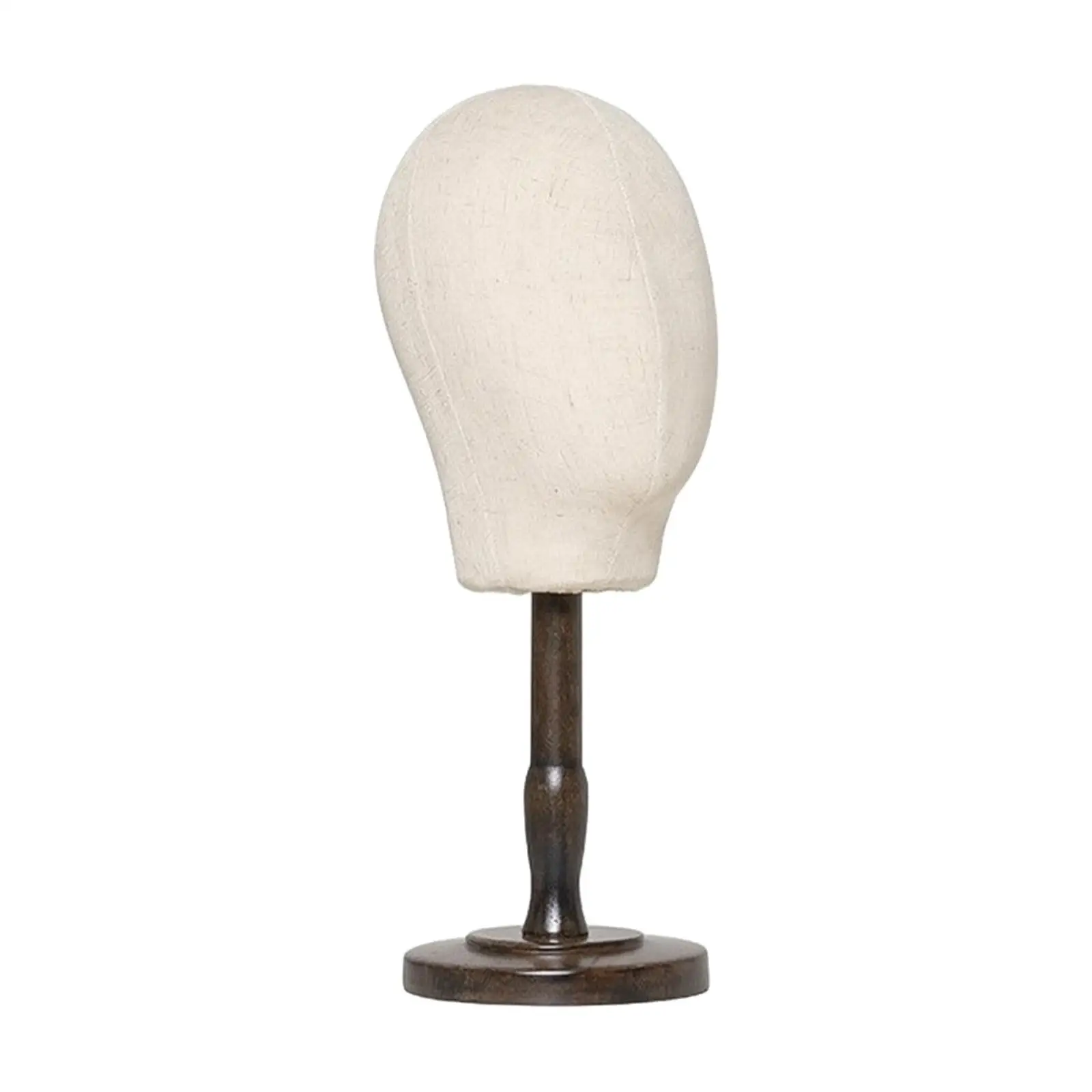 Wooden Hat Display Stand Tabletop Mannequin Head Holder for Hats Caps Hairpieces Boutique Shop Counter Storage Rack
