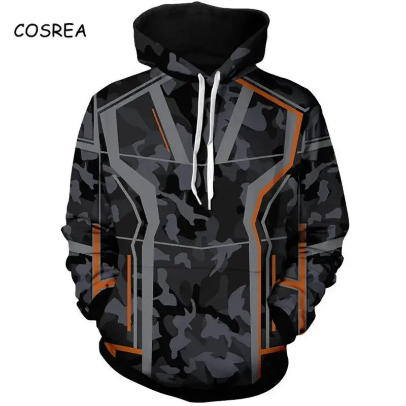 aa Bear House 002 Endgame Cosplay Tony Stark Sweatshirt Tracksuit for Boys Thanos Loki Cropped Hoodie Thor Zip HoWAT99 ★ ★