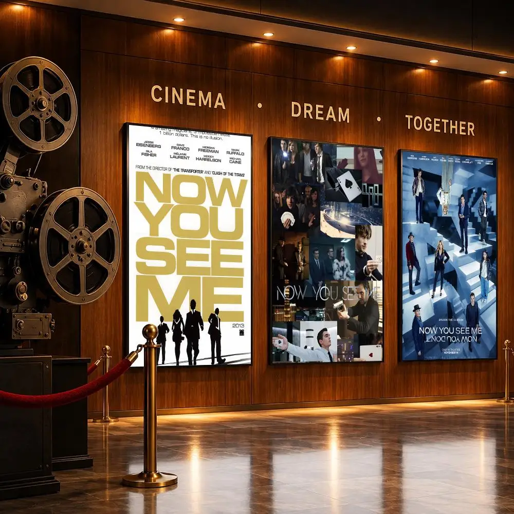 Movie N-Now You See Me Now You Don't Poster HD Home Sticky Wall Waterproof Home Living Room Bar Aesthetic Decor