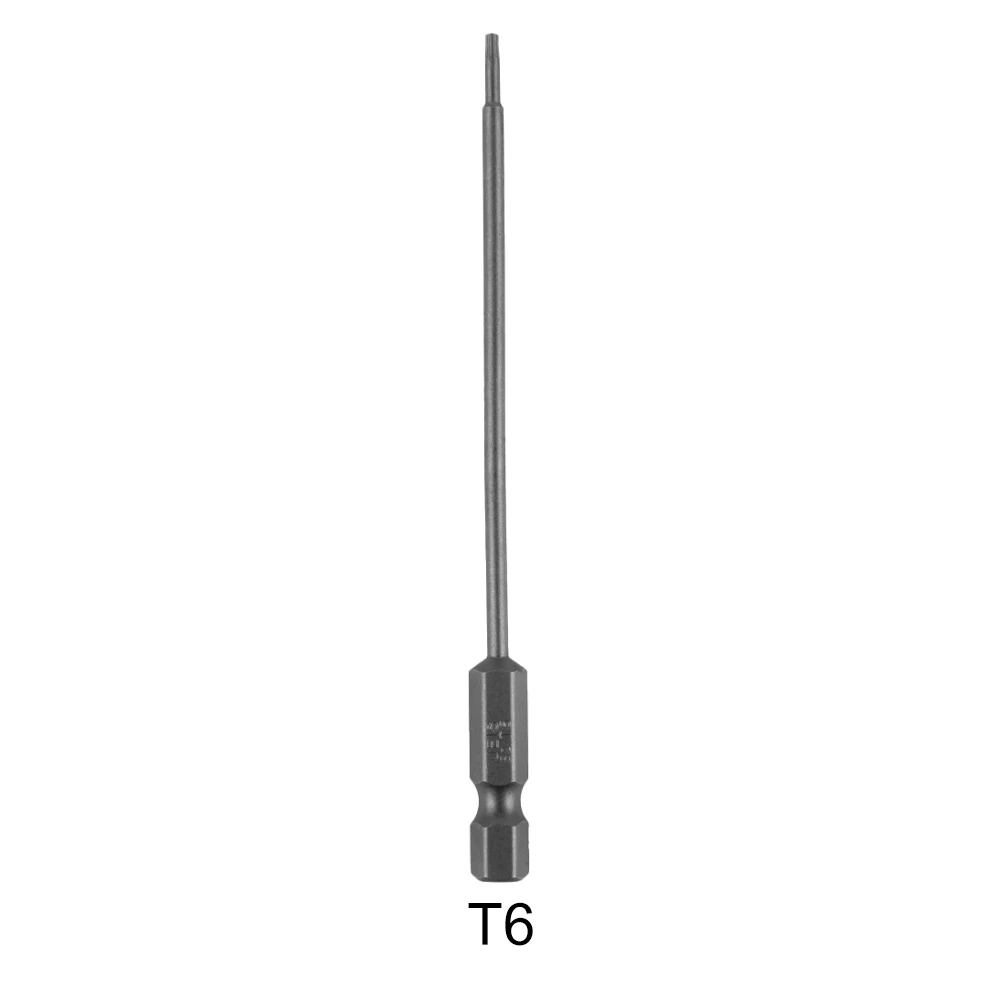 Punta de destornillador súper dura resistente al desgaste Plummer Hexagonal tratamiento térmico especial sólido magnético 100mm/3,94 pulgadas