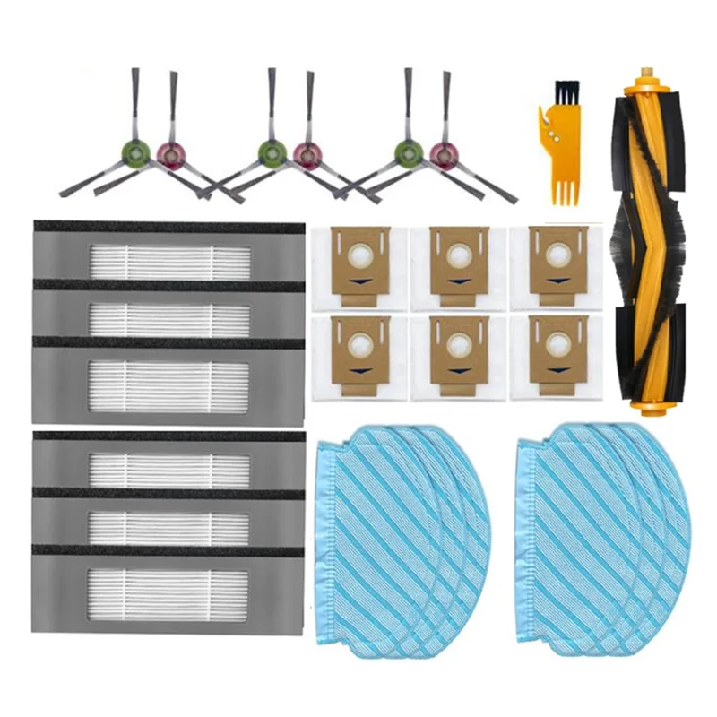 Per Ecovacs DEEBOT T8+ / T8 AIVI / T8 Max / N8 Plus / N8 Pro Sostituzione aspirapolvere Spazzola laterale principale Filtro Mop Sacchetto per la polvere-A58E