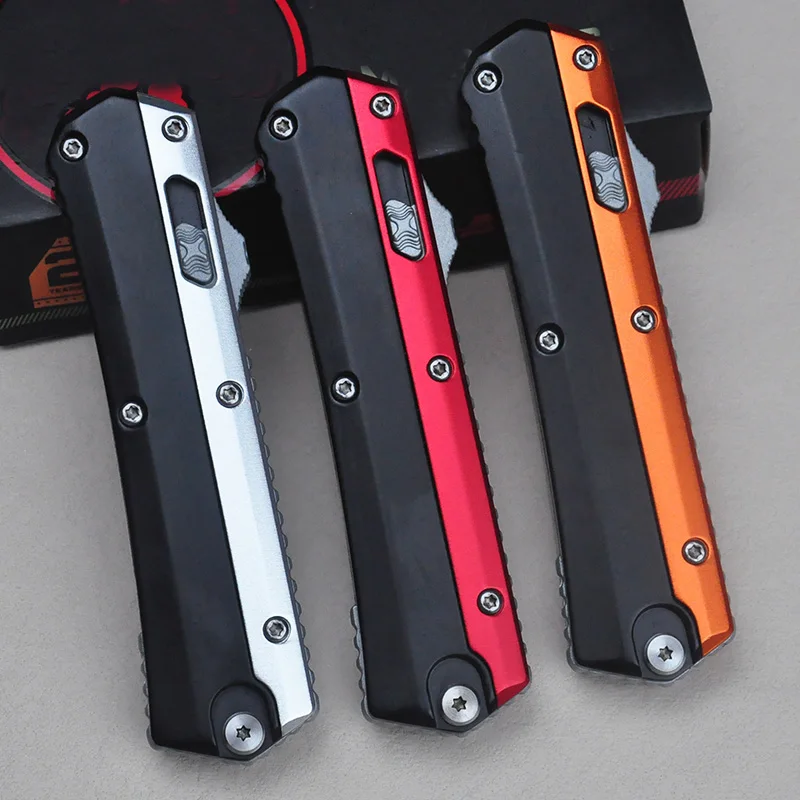 

VERSION GK SERIES MICRO OTF TECH Large Size M390 Zinc Aluminum Alloy Handle Camping Tactical Defense EDC Tools
