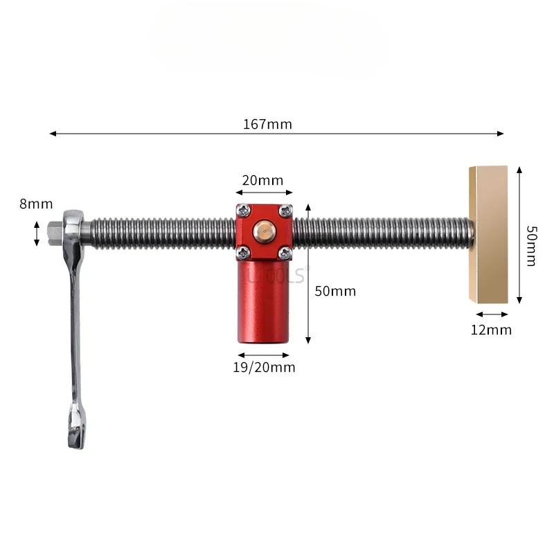 Imagem -06 - Carpintaria Fast Fixed Clip Carpintaria Dog Hole Quick Fixture Vise Ajustável Processamento de Marcenaria Stopper Clamp Bancos 19 mm 20 mm