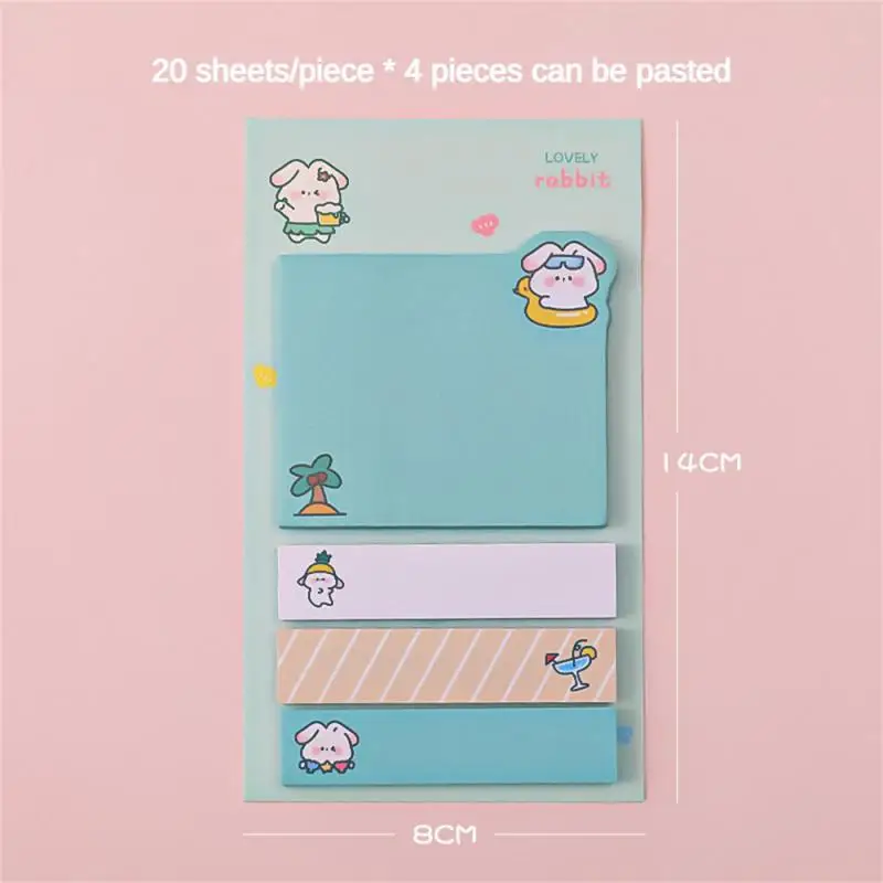 Kawaii Cute Animals Paper Sticky Notes Creative Notepad Memo Pads Office School Stationery Adhesive Stickers Decoration