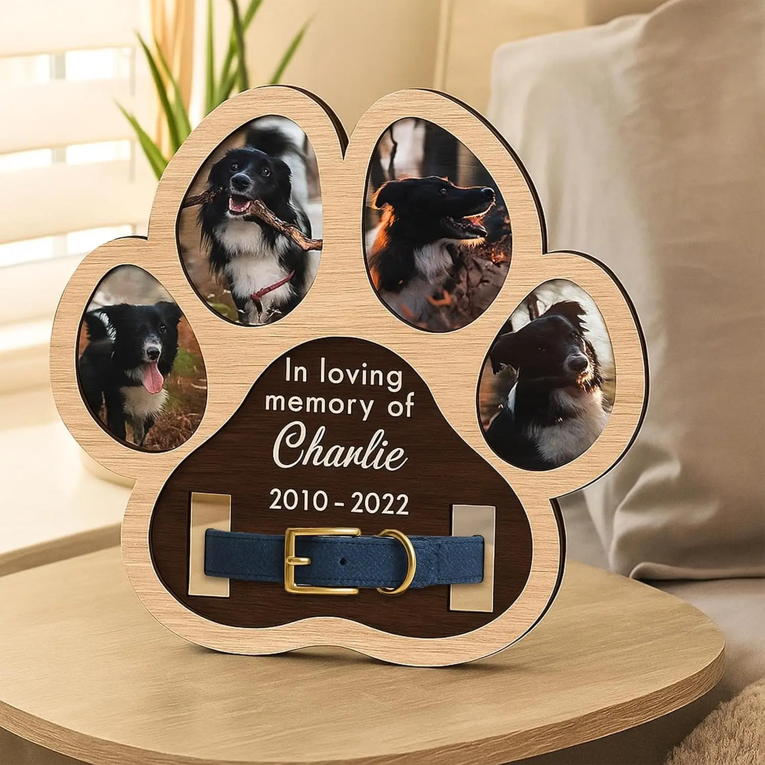 Moldura memorial para cachorro, para perda de cachorro, imagem personalizada de cão, morte, simpatia, presentes para animais de estimação em amorosos, presentes de voo