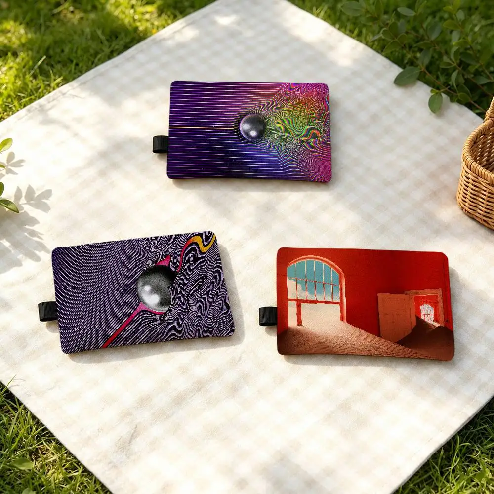 Band T-Tame Impala Waterproof Zippered Coin Purse – Lightweight Hanging Wallet For Coins ID Cards