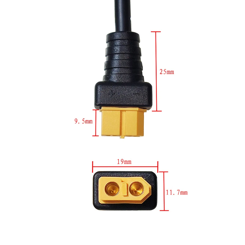 1pcs FPV Goggles Charger Battery Charging Cable Adapter XT60/30 Female to DC 5.5*2.1mm for Fatshark Skyzone 03 FPV Accessories
