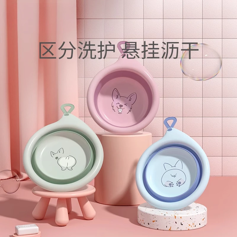 foldable bacteriostatic hanging small washbasin